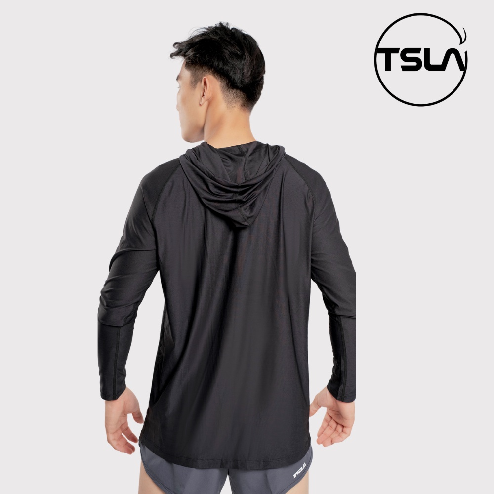 Áo hoodie nam dài tay TSLA form bigsize oversize trên 100kg chất kháng khuẩn chống uv chạy bộ tập gym thể thao TSO2020