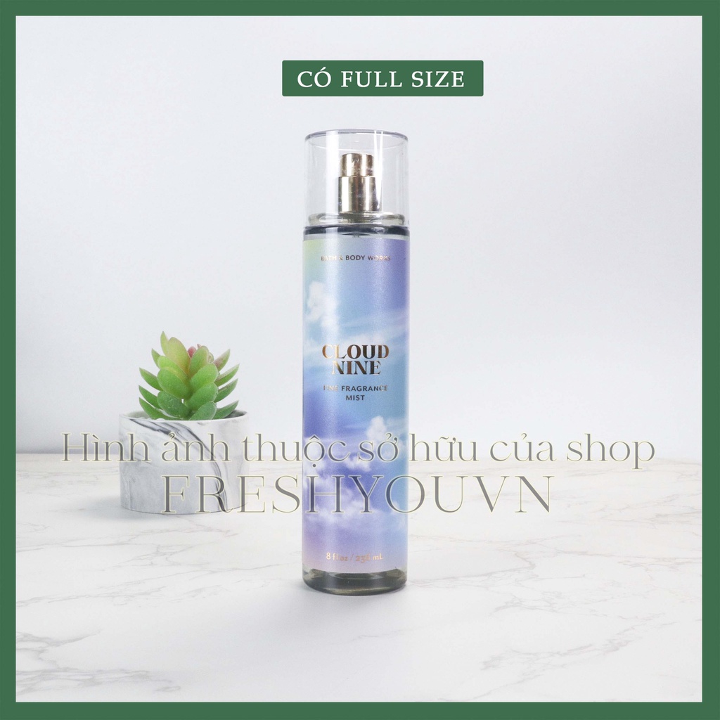 Cloud Nine - Xịt thơm toàn thân body mist khác Bath & Body Works - Ngọt - Sweet Escape