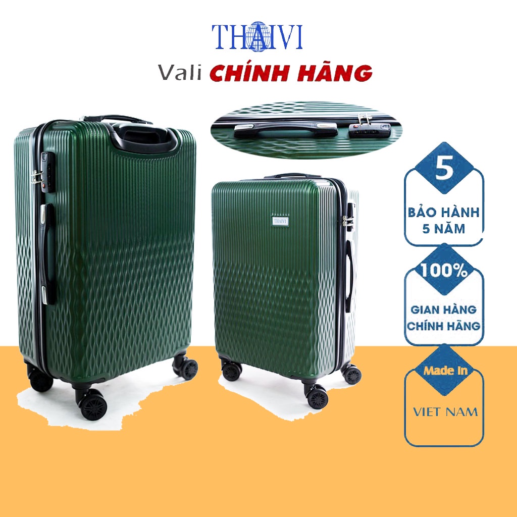 Vali kéo THAIVI Vali du lịch cao cấp Size 20/24/28-  Hàng Việt Nam Bảo Hành 5 Năm  TOG03