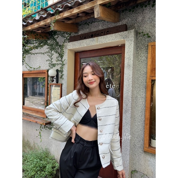 A7972 Áo Dạ Tweed