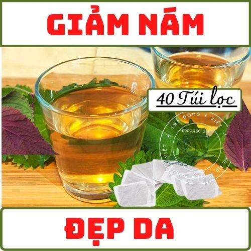 Trà Tía Tô ( 40 túi lọc) - Giảm Nám, Giảm Mụn, Giảm Cân, Tra dong y viet