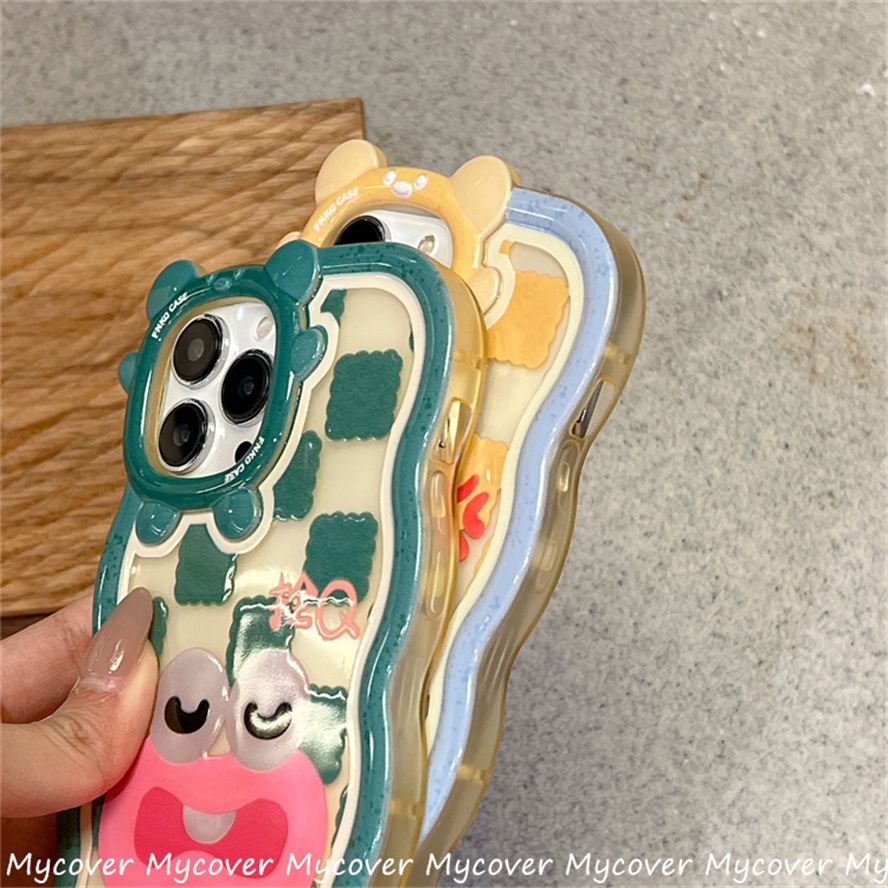 Ốp Điện Thoại Silicon Chống Sốc Họa Tiết Quái Vật Vui Nhộn Cho iPhone 11 12 13 14 Pro Max X Xr Xs 8 7 6 Plus SE 2020