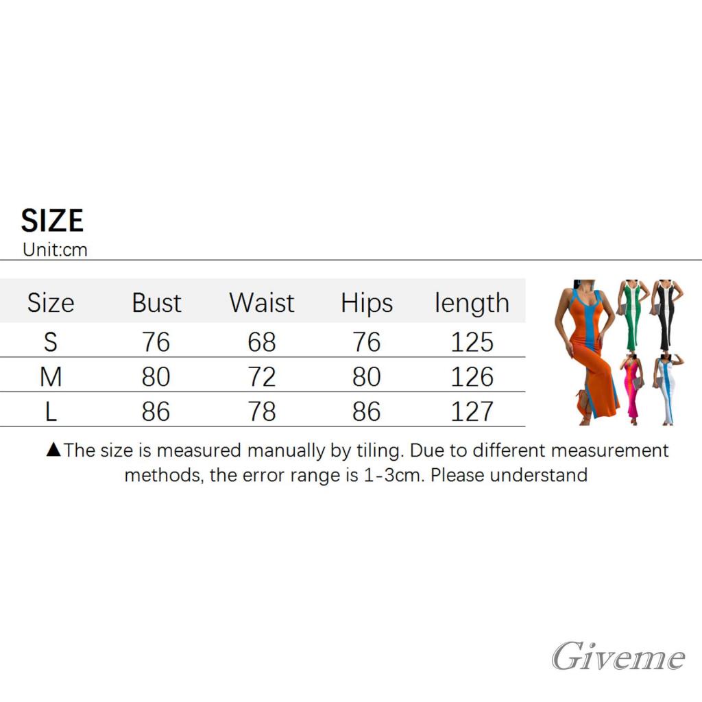 Đầm Midi Dệt Kim Sát Nách Cổ Chữ V Màu Sắc Tương Phản Thời Trang Cho Nữ