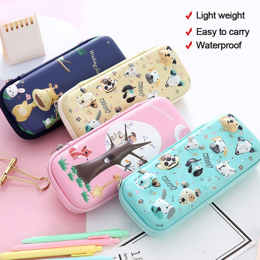 FOREVER Hộp Đựng Bút Sức Chứa Lớn Họa Tiết Hoạt Hình Dễ Thương Cho Học Sinh Giá Đỡ