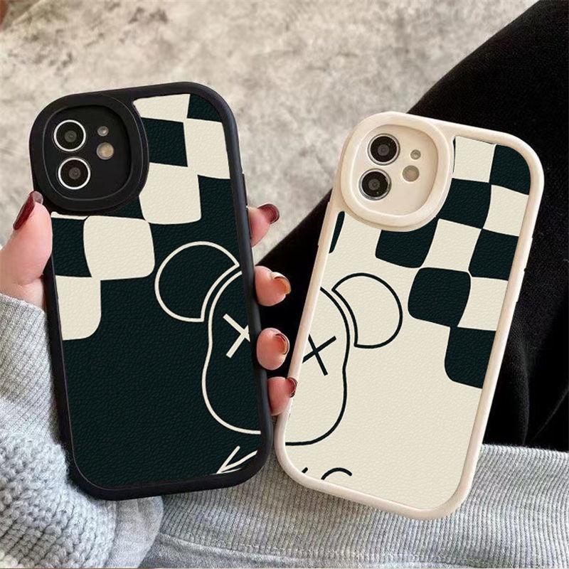 Vỏ điện thoại Phim hoạt hình đơn giản Vỏ silicon hình gấu kẻ sọc cho Redmi 9A 9C 9T note11 9 Xiaomi 12 pro 12x 11 Lite 11 UItra 10s 10Pro POCO X3 POCO X3 NFC