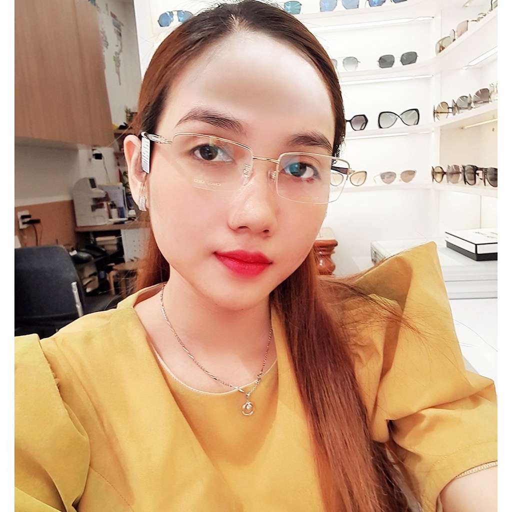 Gọng kính nam nữ thời trang Chopard VCHF96J 0300 chính hãng