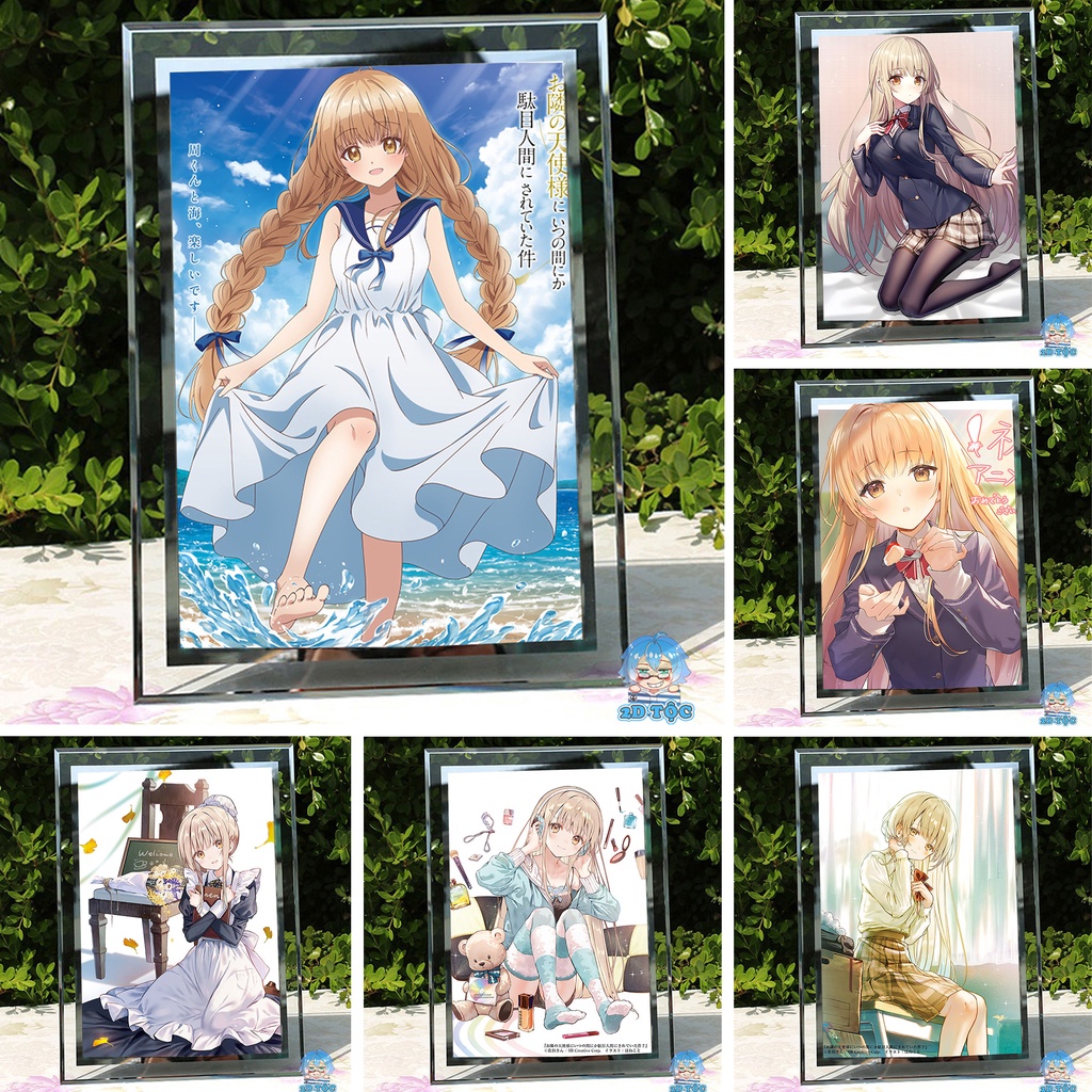 Khung Kính A4 Thiên sứ nhà bên (3) - Khung ảnh - Tranh Poster để bàn by 2D Tộc Shop - Otonari no Tenshi-sama