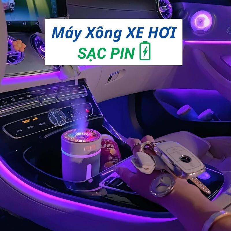 Máy Khuếch Tán Tinh Dầu Xe Hơi Sạc Pin Cao Cấp Máy Phun Sương Tinh Dầu Phòng Ngủ Giúp Tỏa Hương Thơm Khử Mùi Diệt Khuẩn