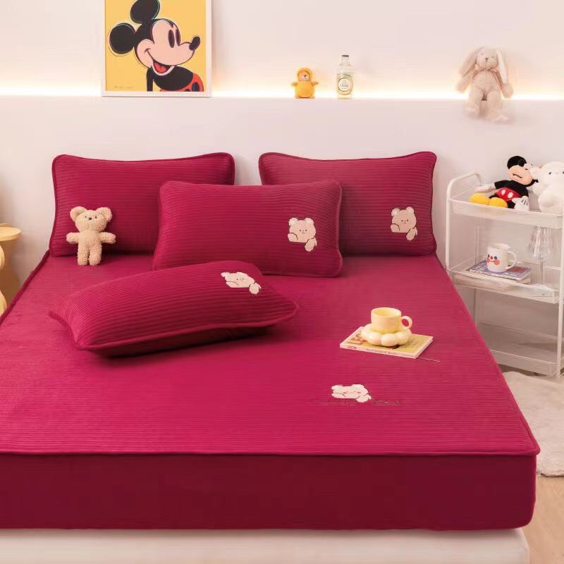 ga gối nỉ nhung kháng khuẩn mềm mịn mượt,không xù lông được trần bông dầy dặn mầu mẫu mới SHOP QUỐC BẢO