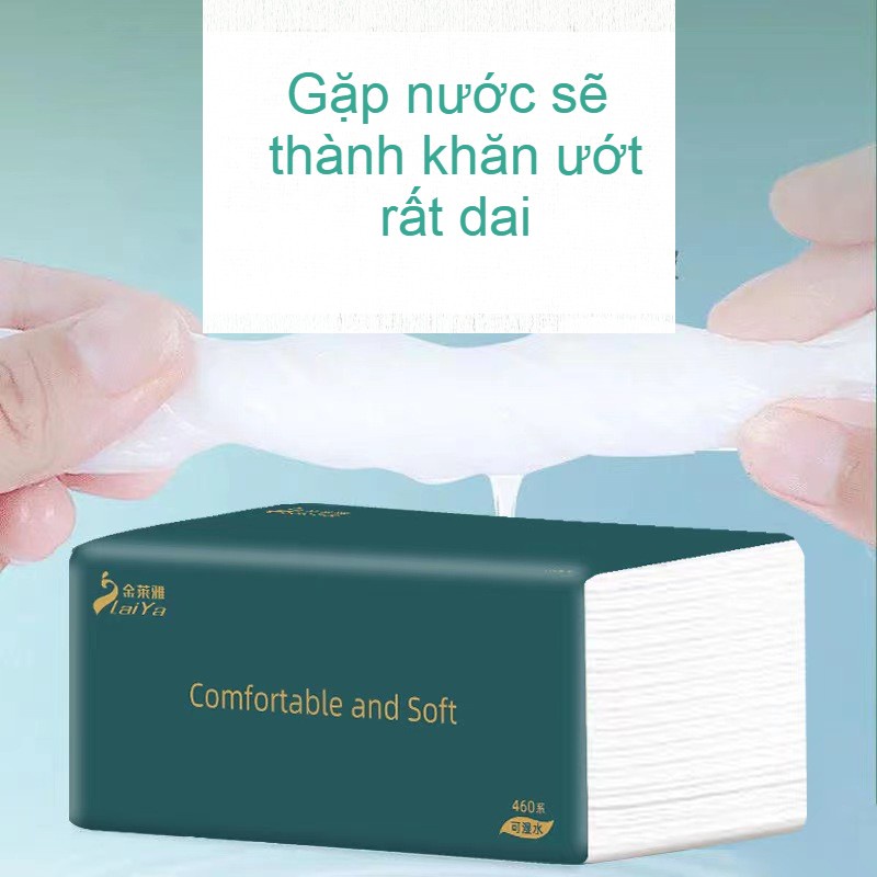 Giấy ăn nội địa trung 10 gói + giấy rút 5 lớp siêu dai