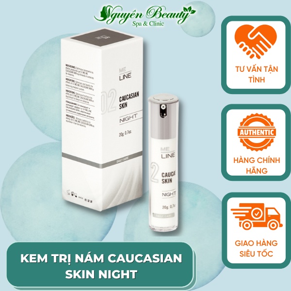 Kem Đêm Giảm Sạm Nám, Tàn Nhang Giảm Mụn Innoaesthetics INNO-DERMA MELINE 02 CAUCASIAN SKIN NIGHT