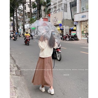 CHÂN VÁY JEAN MỀM XOÈ DÀI