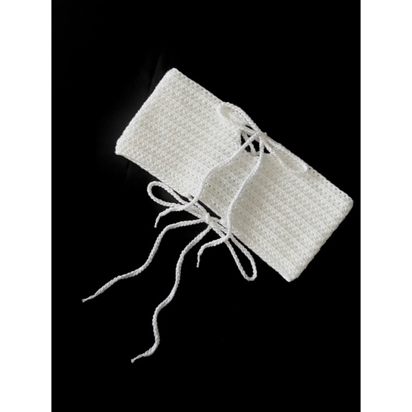 Áo móc len cột nơ nhỏ 🎀