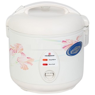 Nồi cơm điện international sr-100t 1.0l họa tiết thanh nhã và hài hòa phù hợp với những gia đình có từ 4 đến 6 người