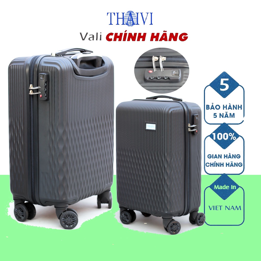 Vali kéo THAIVI Vali du lịch cao cấp Size 20/24/28-  Hàng Việt Nam Bảo Hành 5 Năm  TOG03