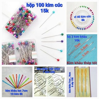 Kim khâu len, kim cúc, kim ghim định vị