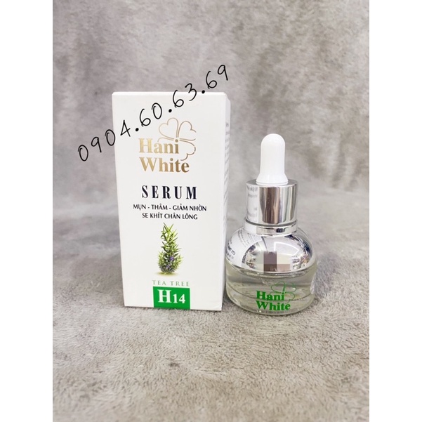 Serum HANI WHITE H14 Mụn-Thâm-Giảm Nhờn-Se Khít Chân Lông 20ml