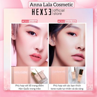 Kem nền HEXZE dạng lỏng có độ che phủ cao 2 tone màu phù hợp với mọi loại da
