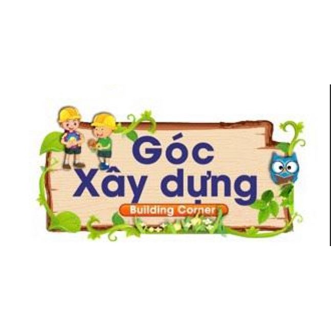 Bảng tên góc trang trí lớp học mầm non kích thước 50x25cm