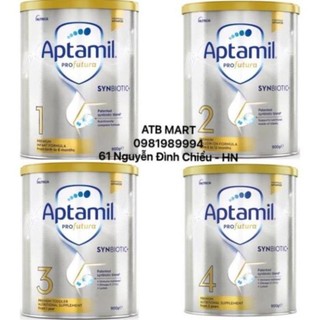 Sữa APTAMIL ÚC 900gr đủ 4 số (Mẫu mới, date 2/2024)