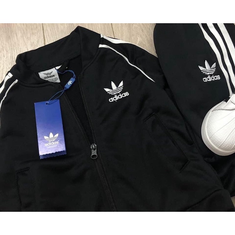 Bộ Adidas xuất , chất da cá chéo , bé trai , bé gái