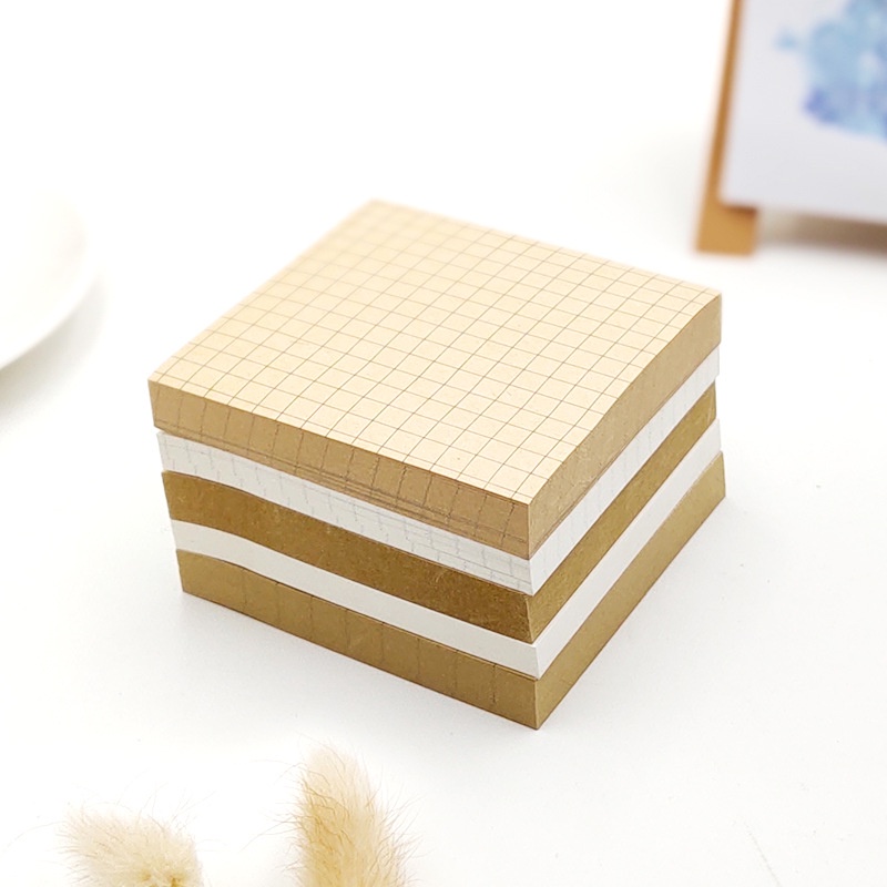 Giấy ghi chú kẻ vuông Lonita giấy note thiết kế đơn giản sáng tạo 80 tờ GC01