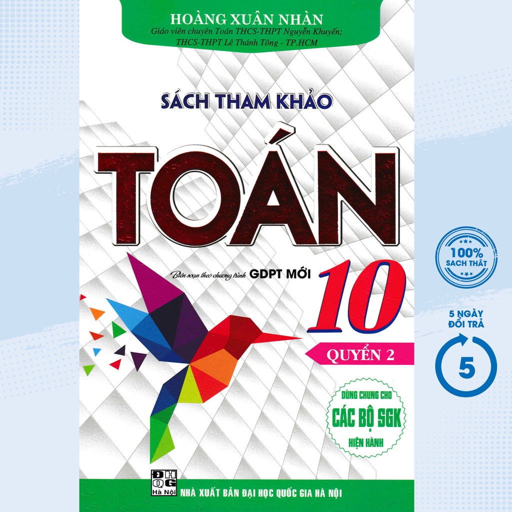 Sách - Sách Tham Khảo Toán 10 - Biên Soạn Theo Chương Trình GDPT Mới - Quyển 2 - HA