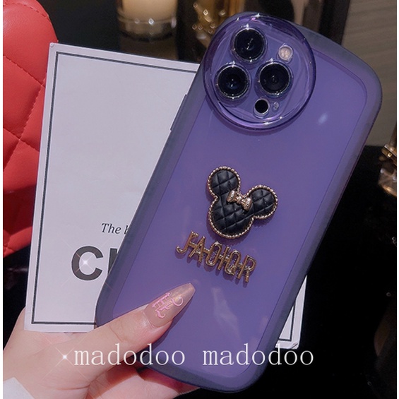 Cute Casing Redmi 9C 10A Note 10 10S 9T 4G 10C 9C 6 6A Mi POCO M3 Pro 5G Oval Edge ins Candy Color Cartoon Minnie Clear Airbag Anti-fall Full Phone Case Cover NKS 16