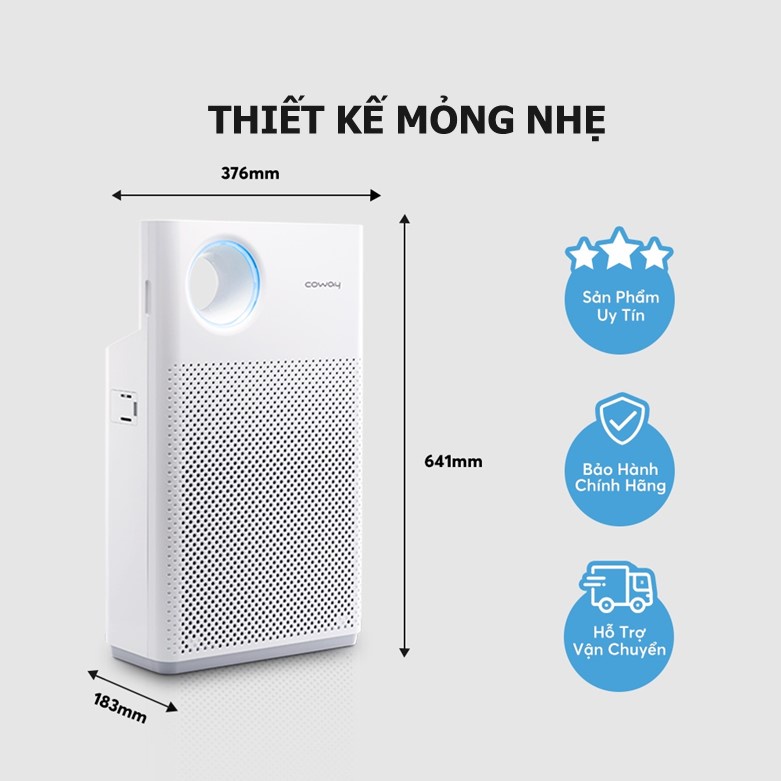 Máy Lọc Không Khí Cao Cấp COWAY Classic AP-1018F
