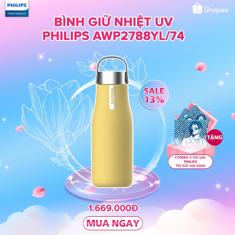 Bình lọc nước bằng UV Philips GO ZERO AWP2788