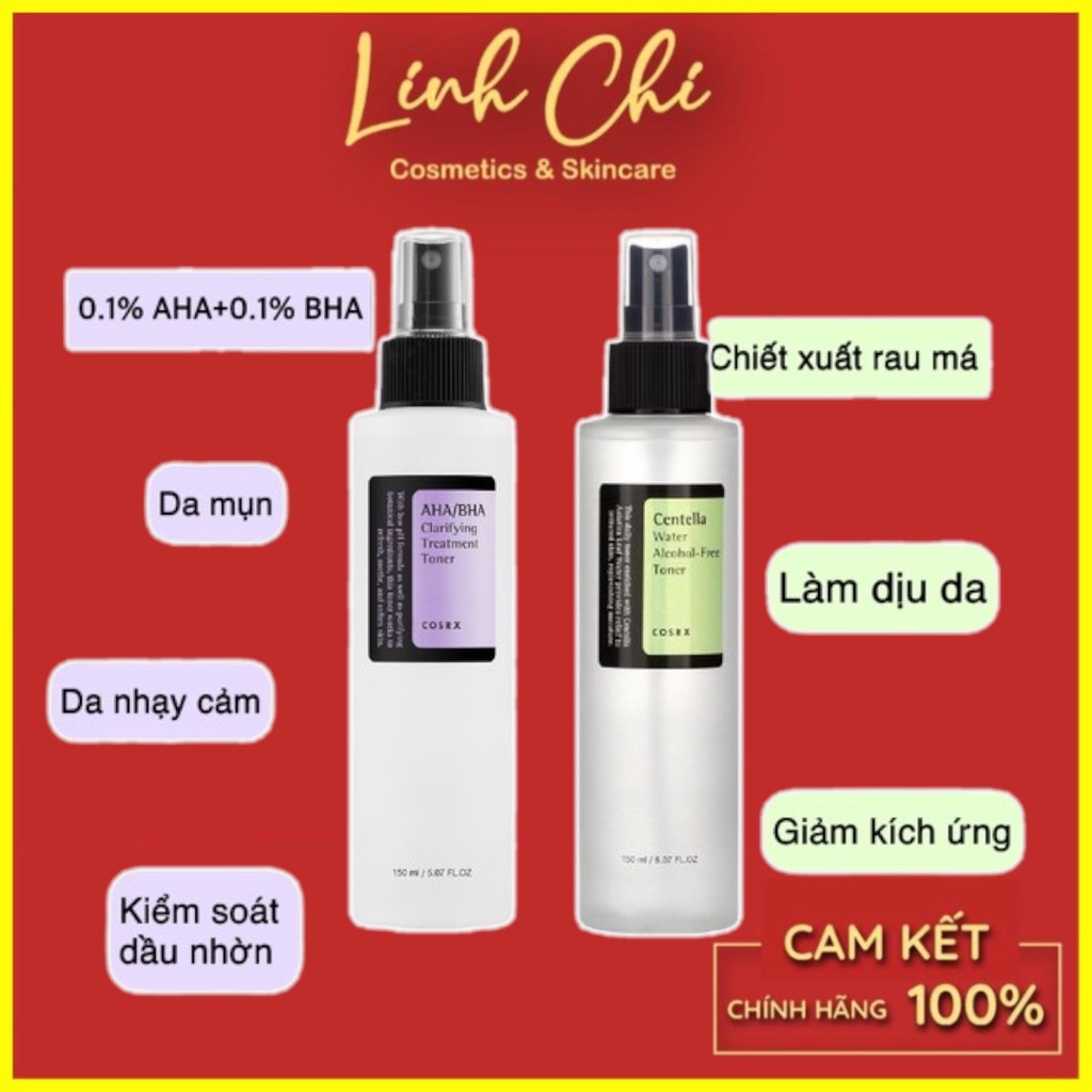 Nước Hoa Hồng Rau Má Không Cồn Cosrx Centella Water Alcohol-free Toner