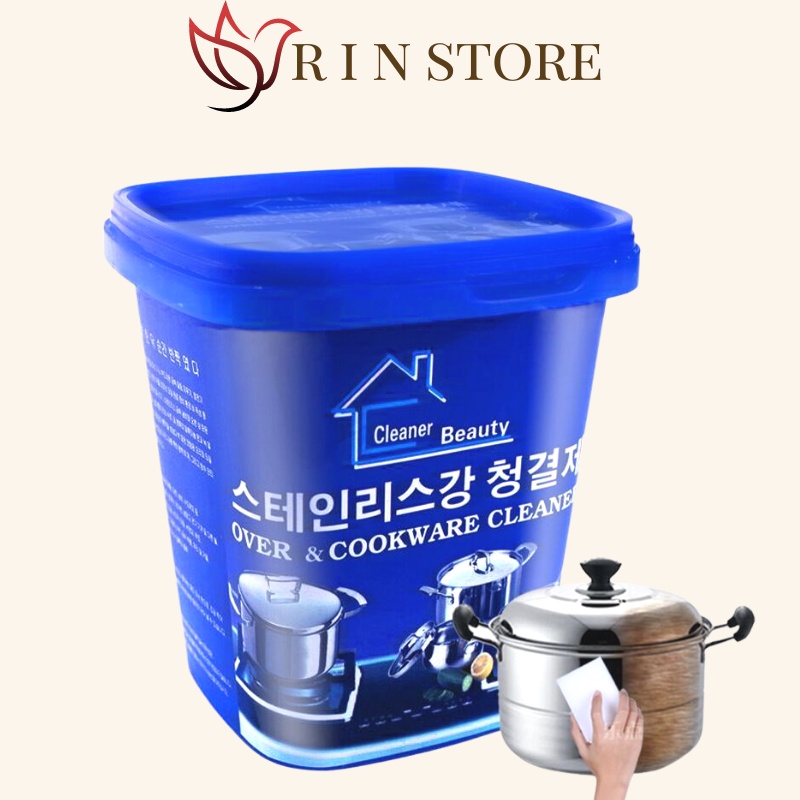 Bột tẩy xoong nồi - Kem tẩy bếp Hàn Quốc - Tẩy trắng nồi, chảo, sàn nhà tắm, bếp nhập khẩu RIN