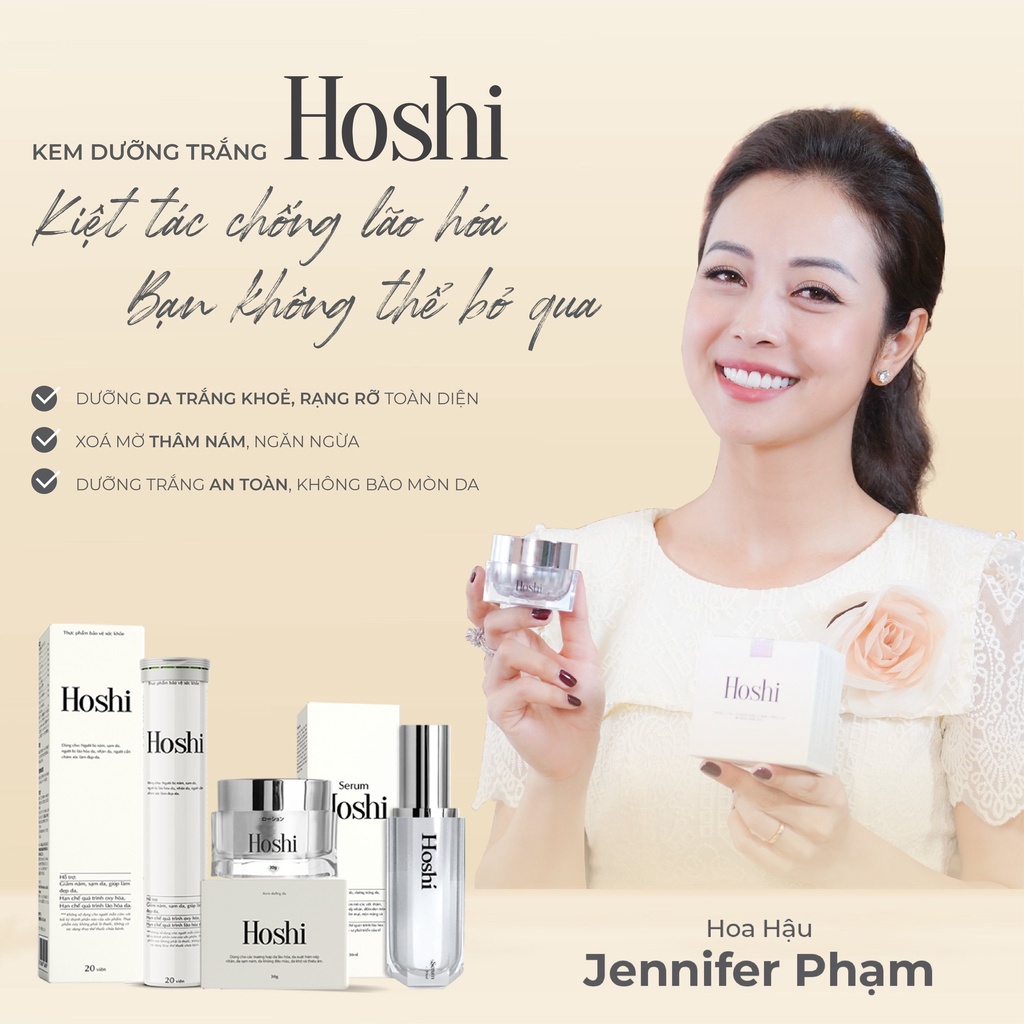 Kem Dương Da Mờ Nám, Trắng Da Hoshi Nhật Bản Chuyên Sâu 30g