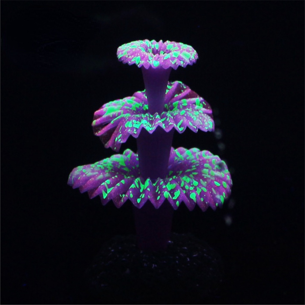 San Hô Nhân Tạo Bằng Nhựa Màu Dạ Quang Trang Trí Bể Cá