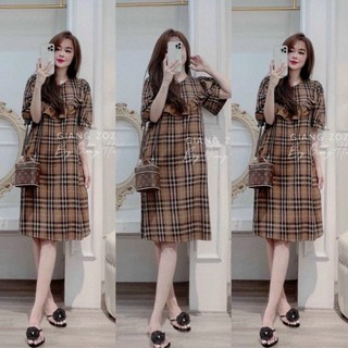 VÁY BẦU SUÔNG DÁNG THỜI TRANG, ĐẦM BẦU KẺ SỌC CHO MẸ BẦU MẶC ĐI LÀM,ĐI CHƠI