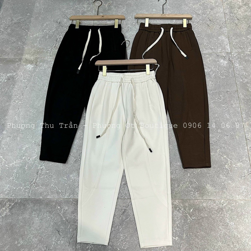 Quần baggy cạp chun dây rút chất ruby lót nỉ-XMPĐ-Mã 191