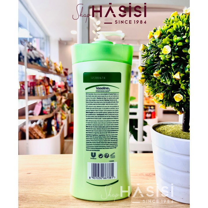 SỮA DƯỠNG THỂ VASELINE - Intensive Care Aloe Soothe Body Lotion 725ml