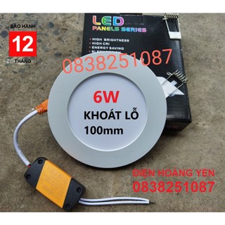 Đèn LED âm trần 6w phi 100mm, âm trần thạch cao, đèn âm trần siêu mỏng SUNY