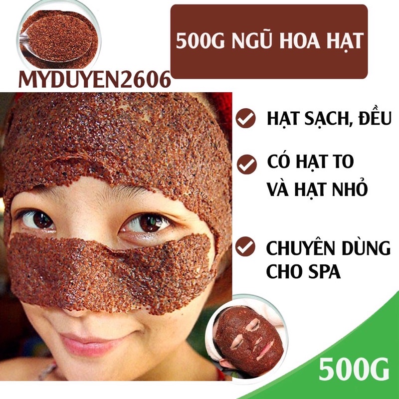 Sỉ 500G Ngũ hoa hạt nguyên chất Organic  - mỹ phẩm handmade