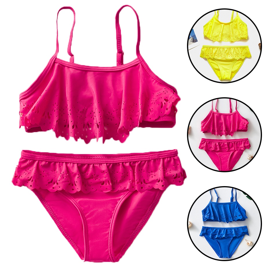 Bộ Đồ Bơi Hai Mảnh Thời Trang 20222 Cho Bé Gái 4-14 Tuổi