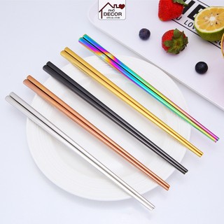  Đũa Phố Decor Chất Liệu INOX Cao Cấp Không Bám Dính Kiểu Dáng Sang Trọng
