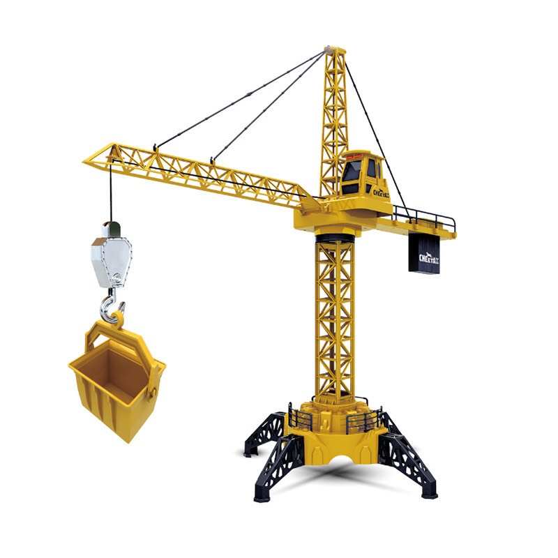 (Cao 128cm) Đồ chơi tháp cần cẩu có điền khiển từ xa xoay 680 độ, cỡ lớn