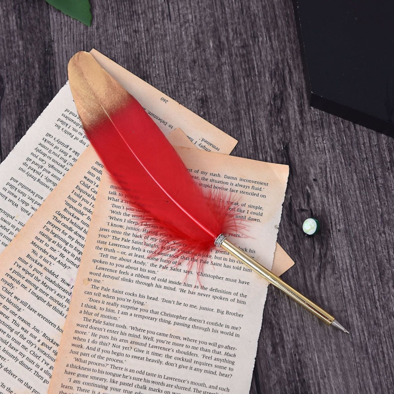 1 Bút Bi Hình Lông Vũ Sáng Tạo