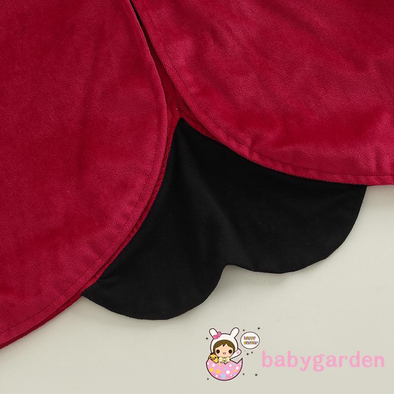 Bộ Áo Choàng Bọ Rùa + Băng Đô Hóa Trang Halloween Cho Bé 6 Tháng 5Hs-3 Tuổi