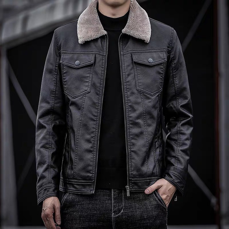 Áo khoác da nam cao cấp,áo khoác mùa đông