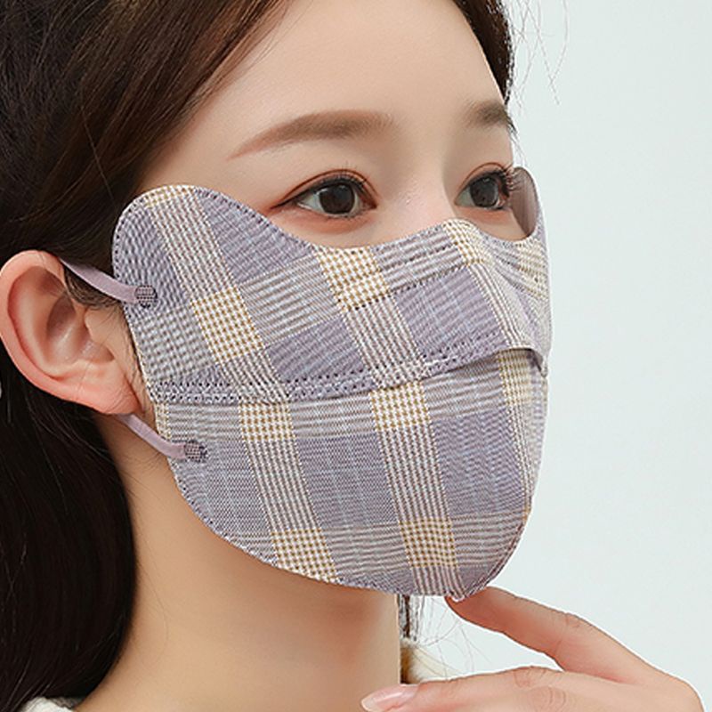 Set 3 Khẩu Trang Chất Liệu cotton Dày Dặn Chống Gió Bảo Vệ Mắt 3d Có Thể Giặt Lại