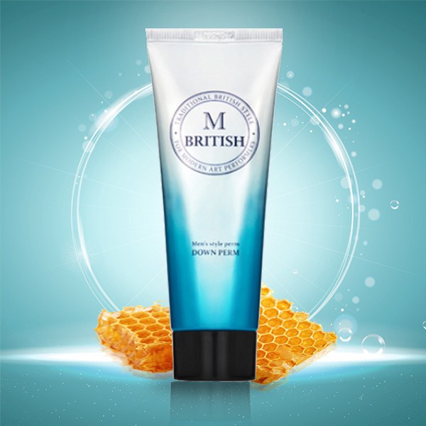 Kem ép side tóc chuyên nghiệp cho Nam BRITISH M Men's Style Down Perm 200g - Hàng chính hãng