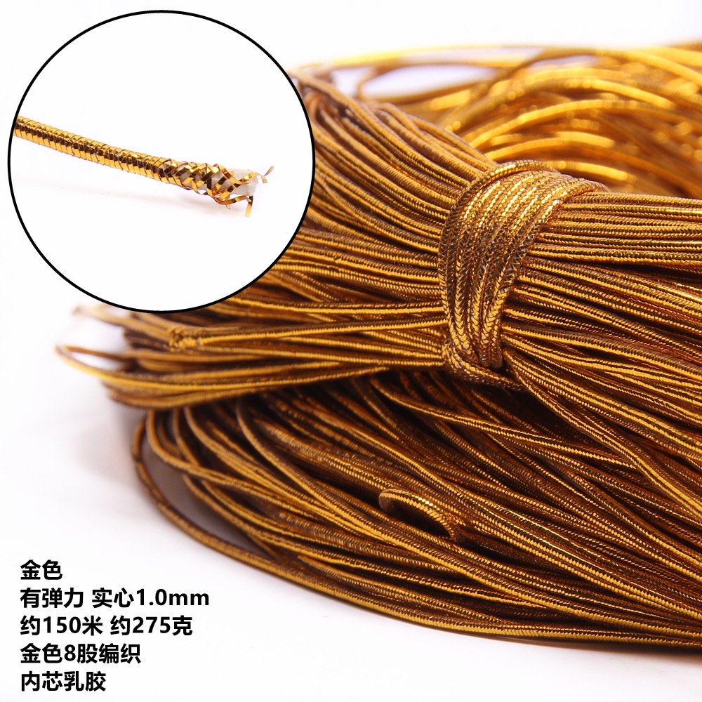 Cuộn 300met dây thun kim tuyến co giản size 0.8mm / bó 150m dây thun kim tuyến co giản size 1.2mm -1,5mm