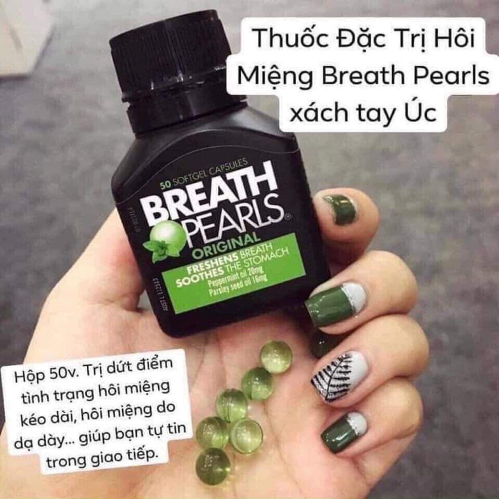 Viên thơm miệng thảo dược breath pearls 50 viên khử mùi hiệu quả - ảnh sản phẩm 6