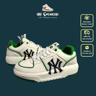 Giày thể thao nam [HH Sneaker] Giày thể thao nữ MLB NY Chunky màu xanh lá độn đế tăng chiều cao Full Box